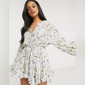 Feee people floral mini dress